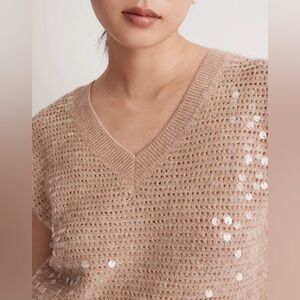 Madewell Sequin Sweater Vest
